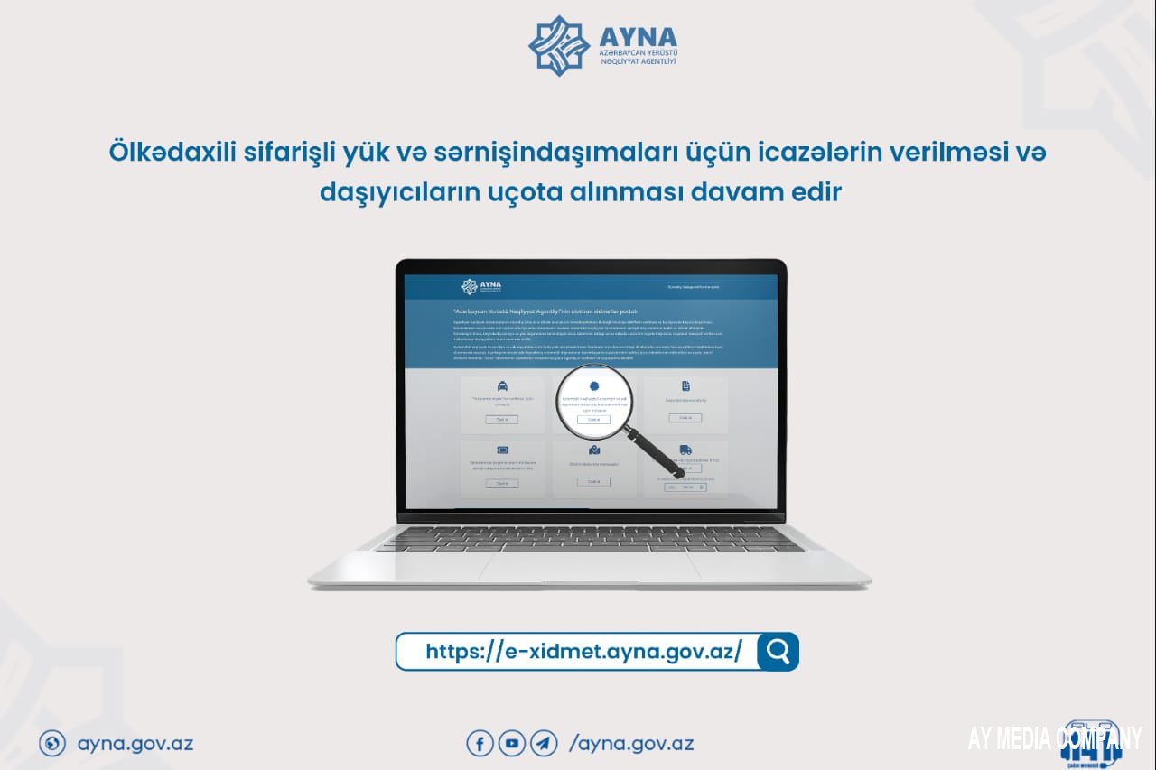 Ölkədaxili sifarişli yük və sərnişindaşımaları üçün icazələrin verilməsi və daşıyıcıların uçota alınması davam edir