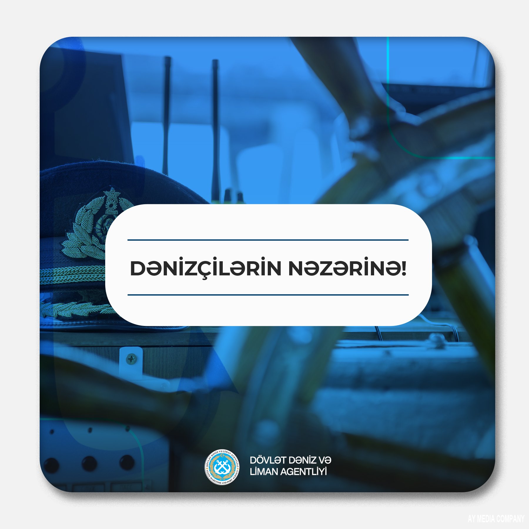 Dövlət Dəniz və Liman Agentliyi tərəfindən müddətsiz xüsusi hazırlıq şəhadətnamələrinin verilməsi üzrə sənəd qəbulu və hazır sənədlərin verilməsi “Bakı  KOB evi”ndə təşkil olunacaq