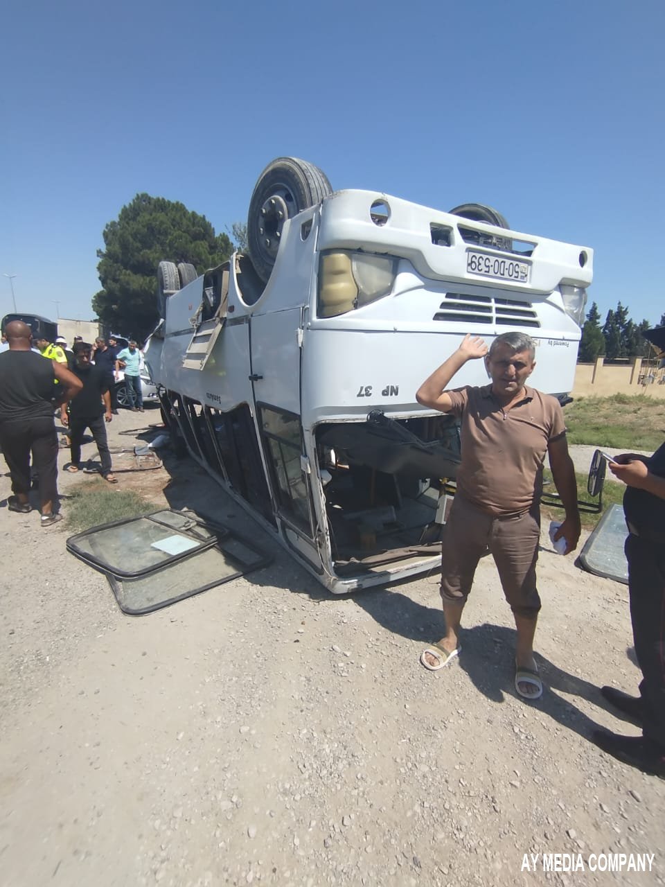 Bakı-Quba yolunda 2 sərnişin avtobusu toqquşub, ölən və yaralananlar var