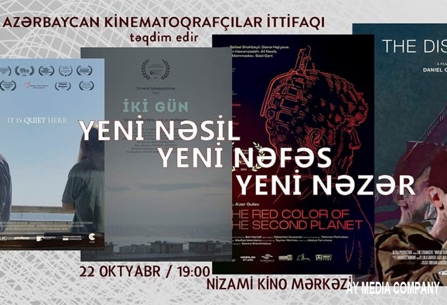 Nizami Kino Mərkəzində gənc rejissorların filmləri nümayiş olunacaq