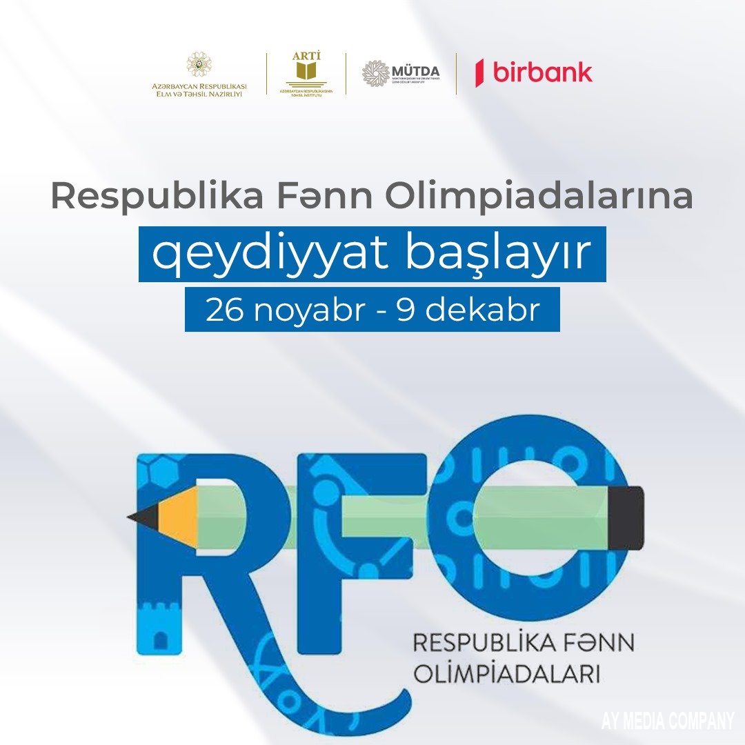 Respublika fənn olimpiadalarına qeydiyyat başlayır