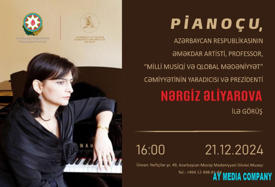 Muzey Mərkəzində pianoçu Nərgiz Əliyarova ilə görüş olub